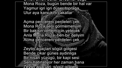 Mona Roza (Şiir) Song Lyrics and Music by Sezai Karakoç.